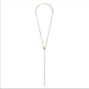 Kendra Scott Starla- gold with platinum drusy